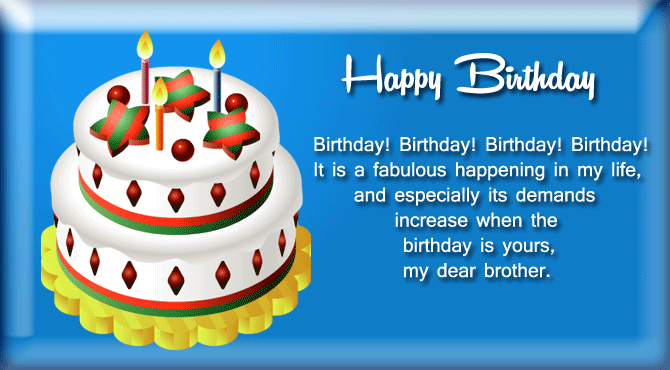 Happy Birthday Images for Brother