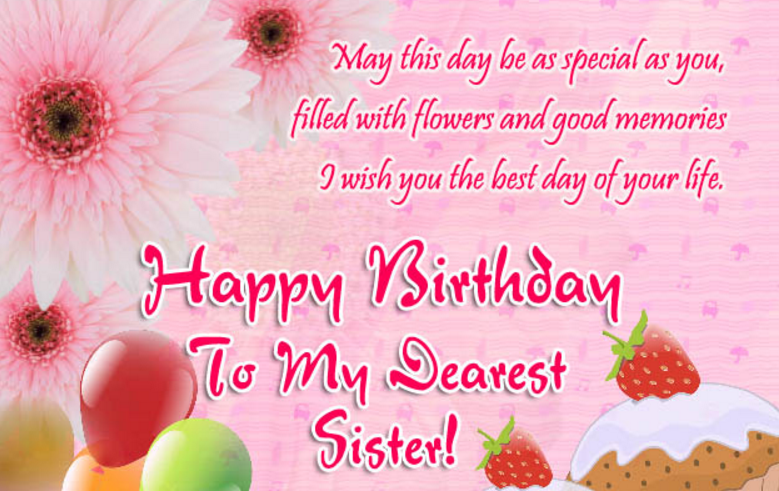 happy birthday sister images