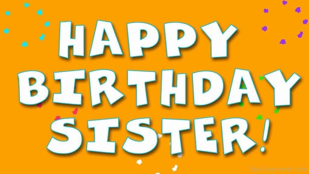 birthday wishes images for sister