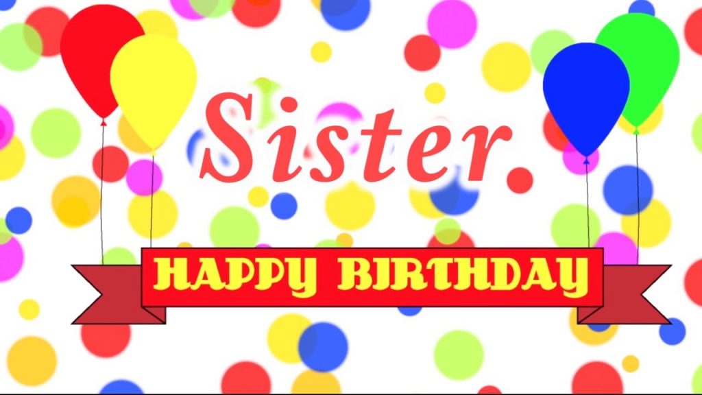 birthday wishes images for sister