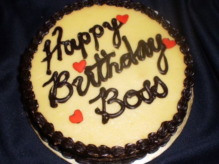 birthday cake for boss
