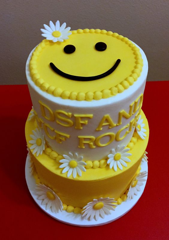 emoji birthday cake
