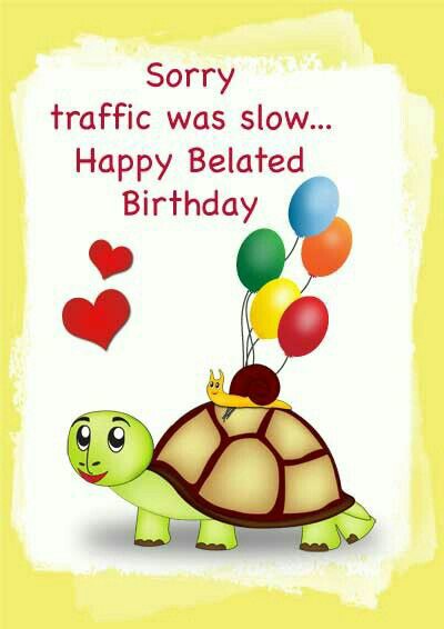 belated birthday wishes images