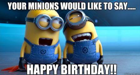 minion birthday cards