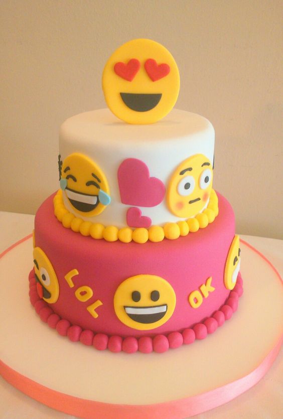 Best of Emoji  Cake Pictures Emoji  Face Cake Design Ideas  