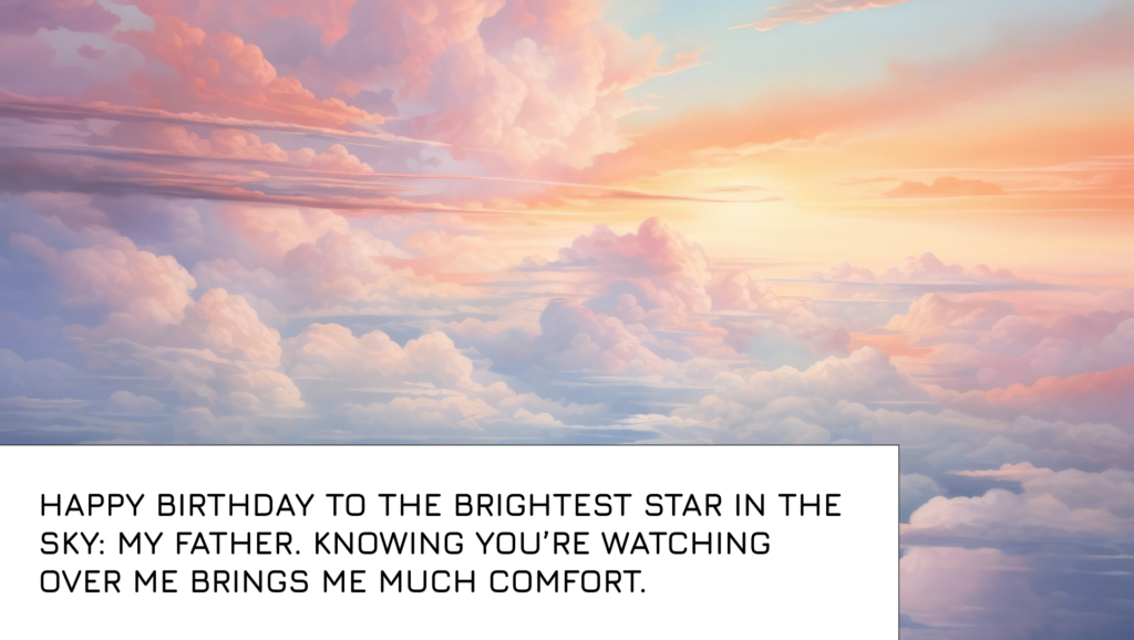 Birthday Wishes for father  in Heaven