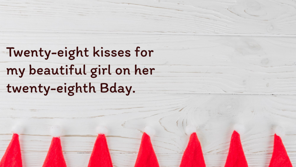 28th Birthday Wishes for gf