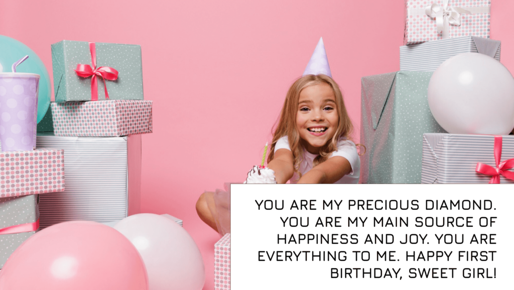 1st birthday caption for baby girl instagram in english