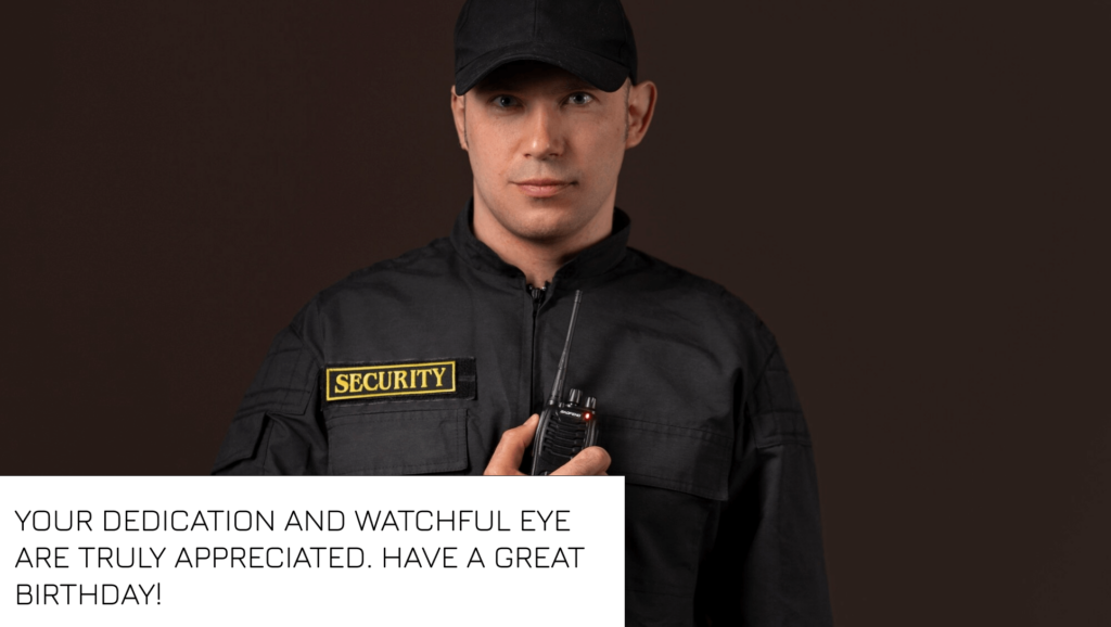 Birthday Watchman Sir 