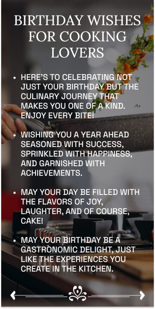 Birthday Wishes for Cooking Lovers