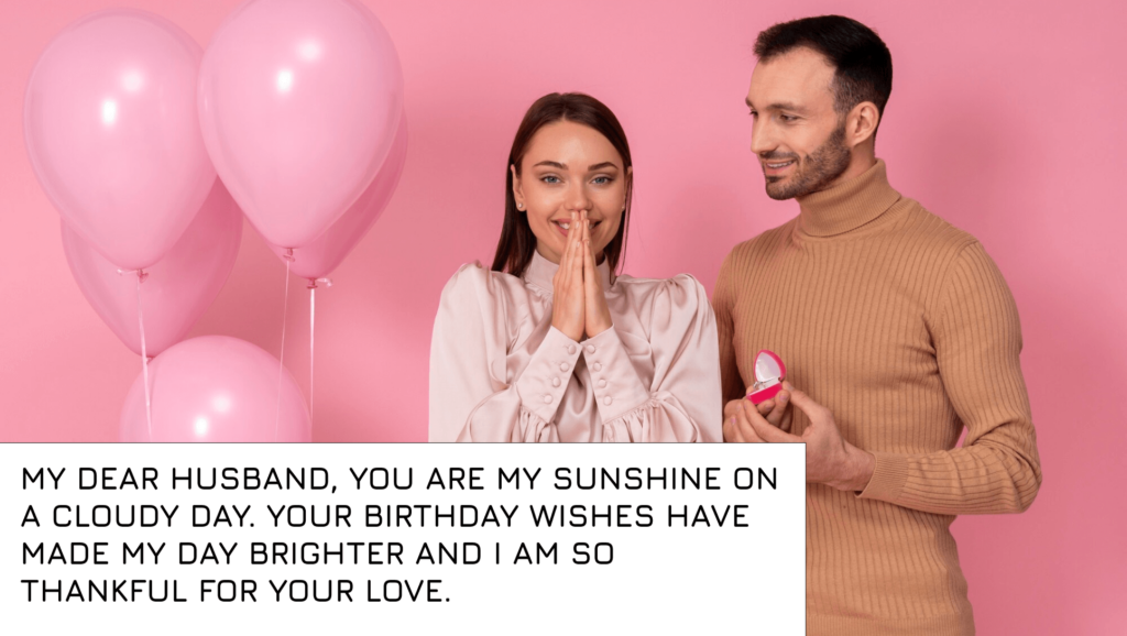 Thank You Messages for Birthday Wishes to Husband