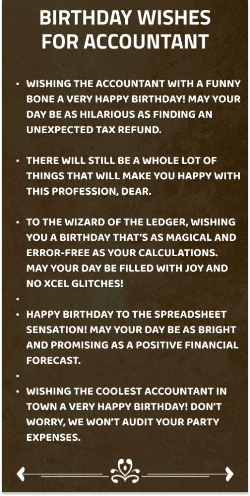 Birthday Wishes for Accountant