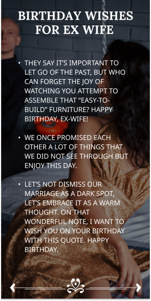 Birthday Wishes for Ex Wife
