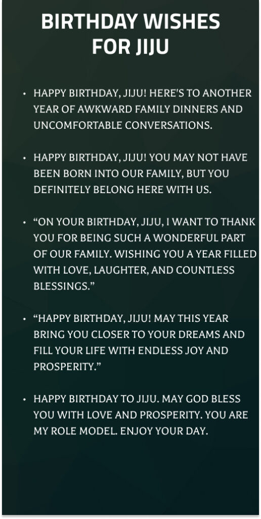 Jiju Birthday Messages