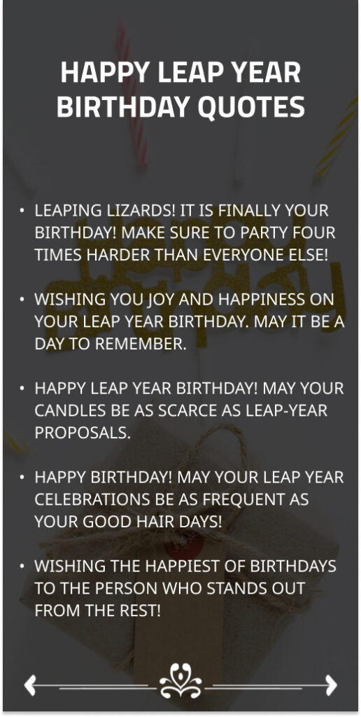 Leap Year Birthday Quotes