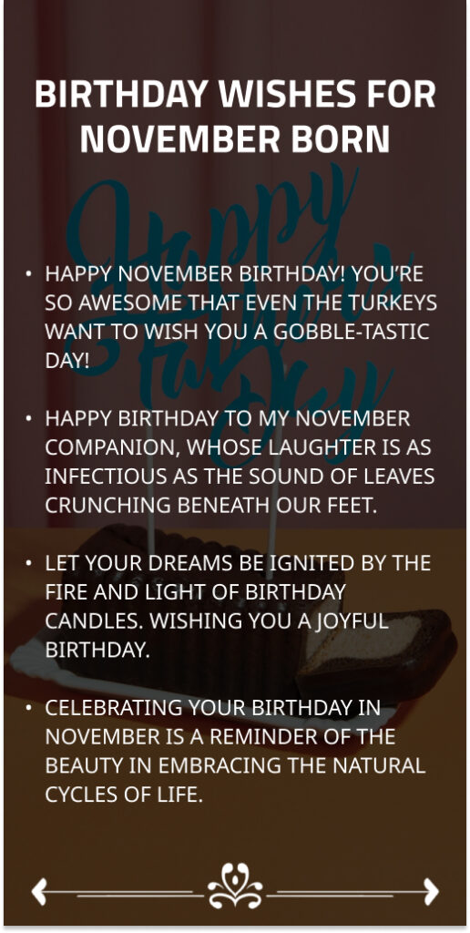 Birthday Quotes for November Born