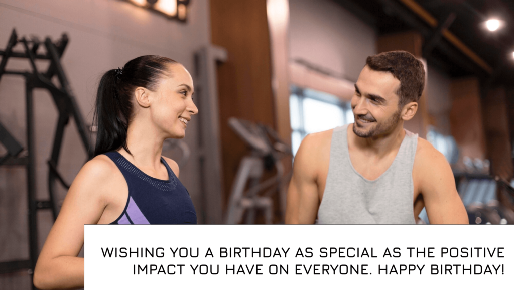 Birthday messages for Gym Trainer