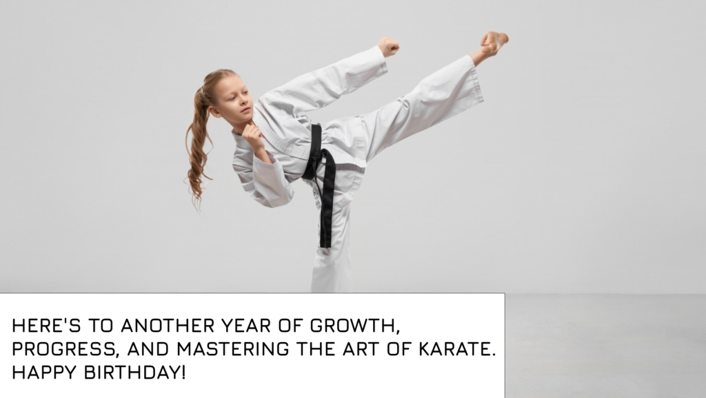 Birthday Wishes for Karate Master