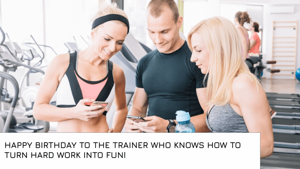 Birthday messages for Gym Trainer