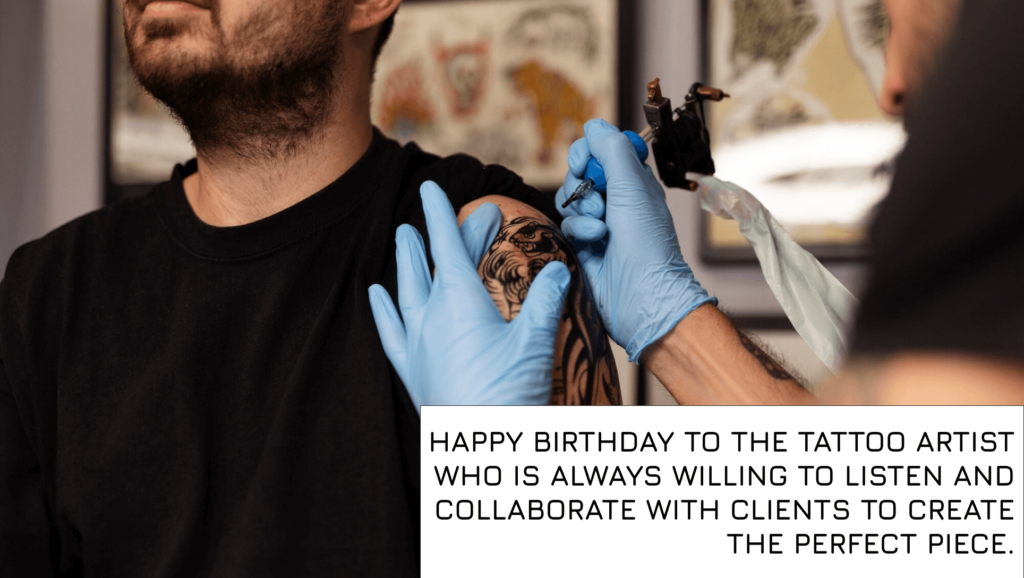 Birthday Wishe for Tattoo Artist