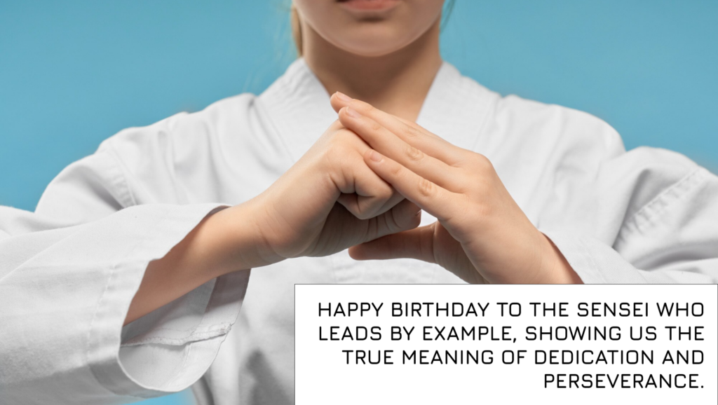 Birthday Wishes for Karate Master