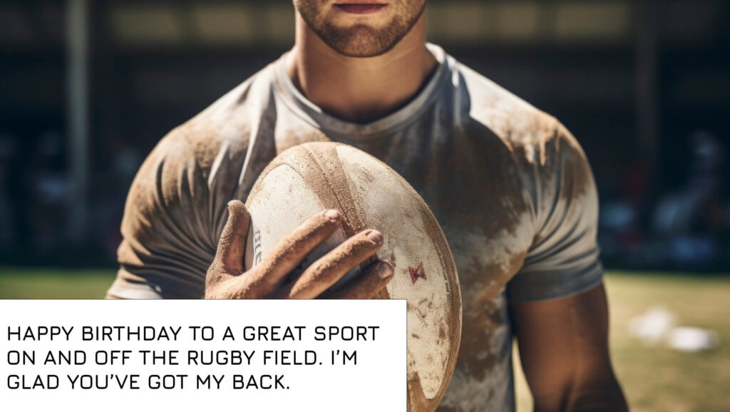 birthday for rugby player