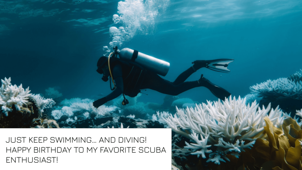 scuba diving birthday wishes	