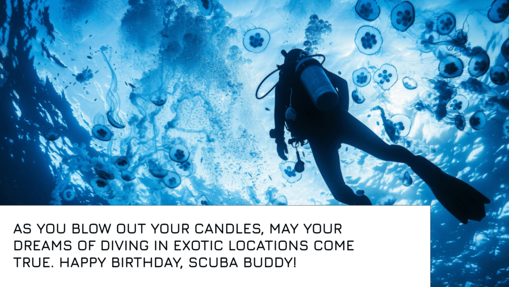 scuba diving birthday wishes	