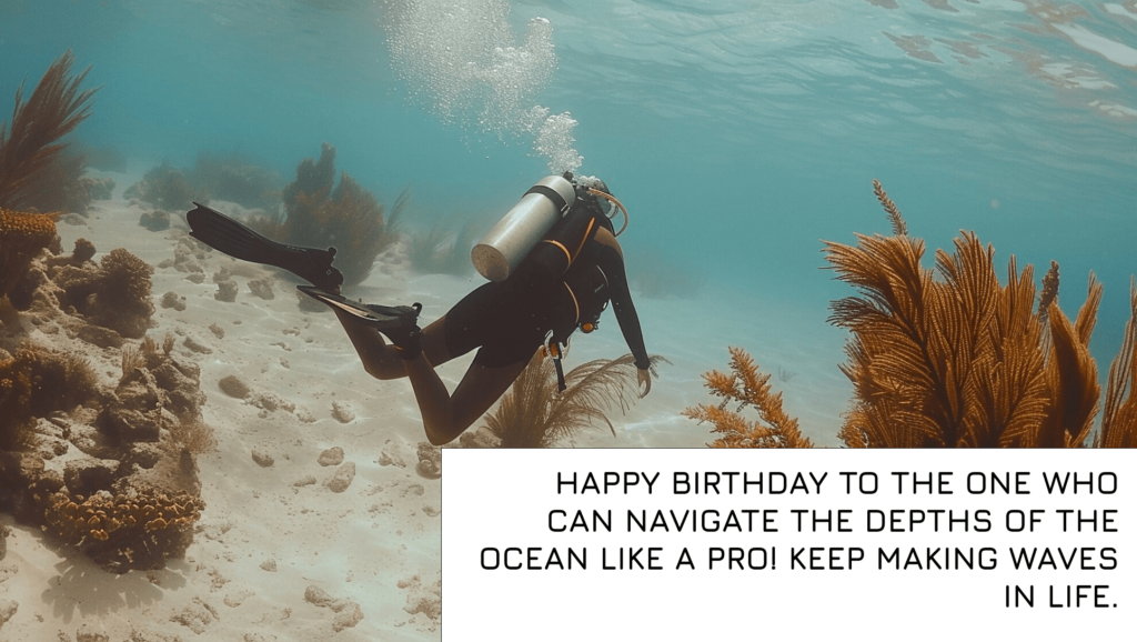 scuba diving birthday wishes	