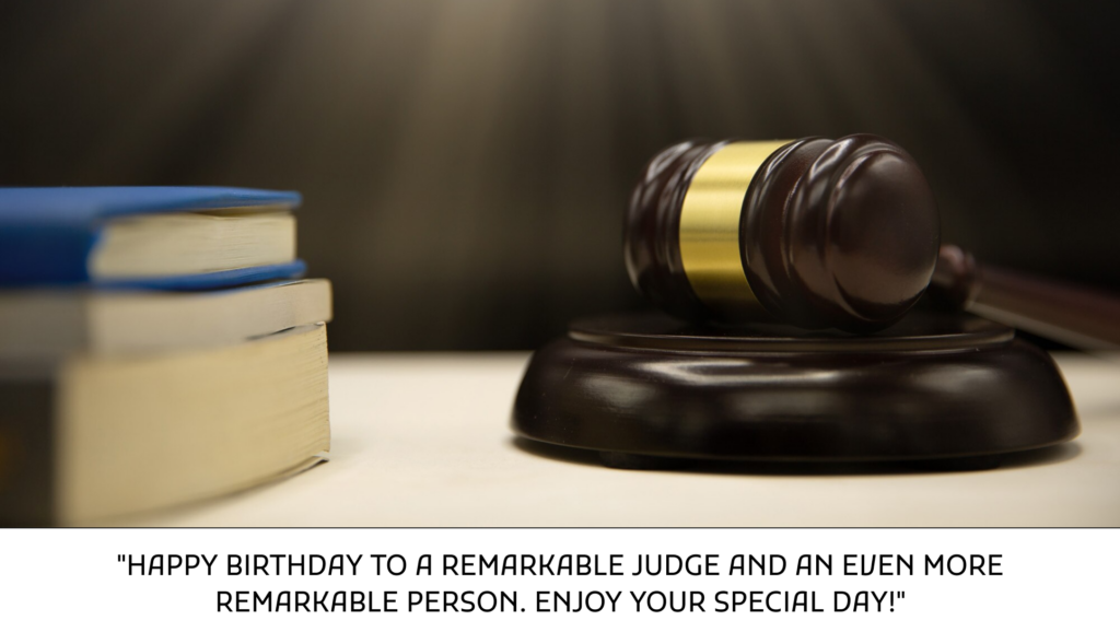 Birthday Wishes For Judge