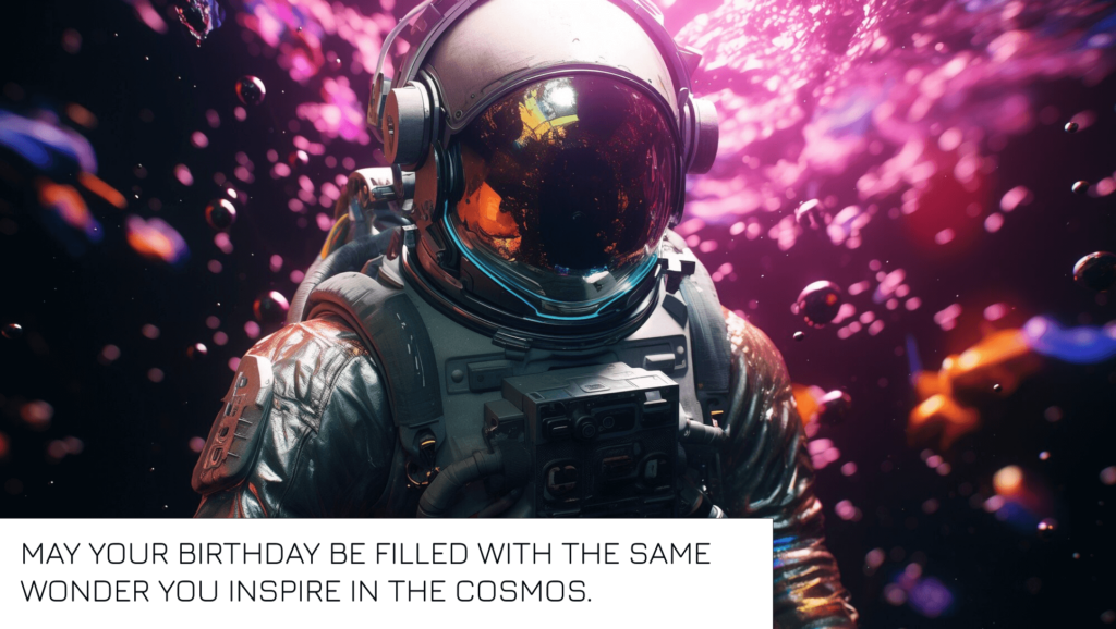 Birthday messages for astronaut