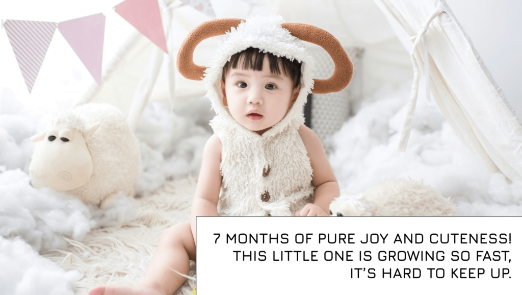 Happy 7 months old baby girl message