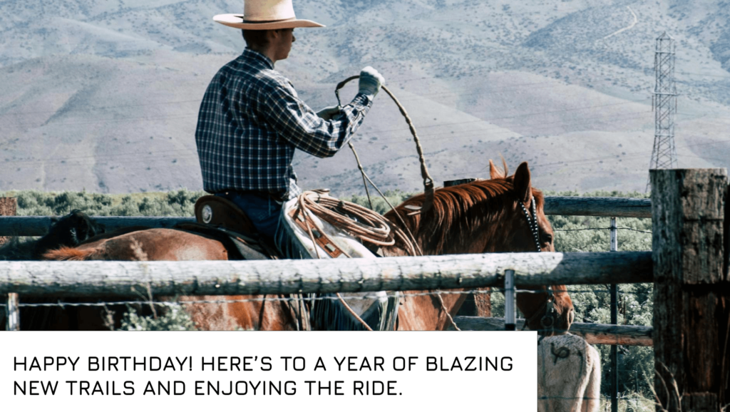 Happy birthday wishes cowboy boy