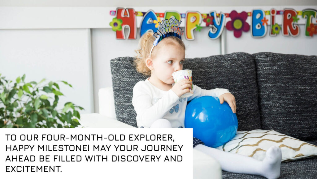 Inspirational wishes for four month old baby