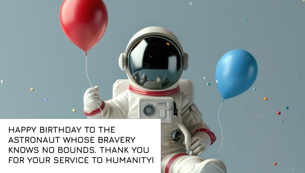 Short Birthday Wishes for astronaut