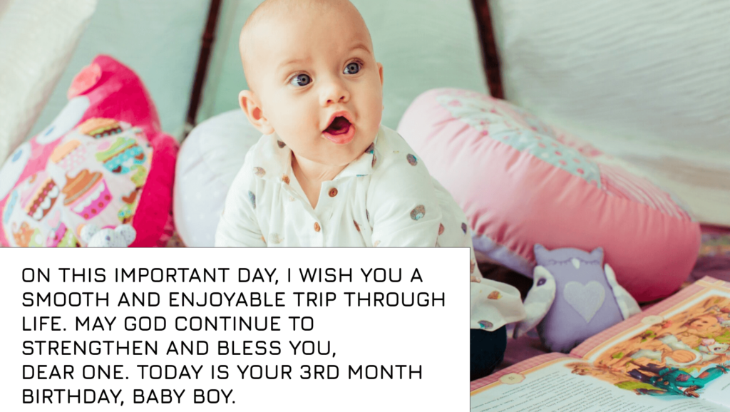 Wishes for three month old baby boy