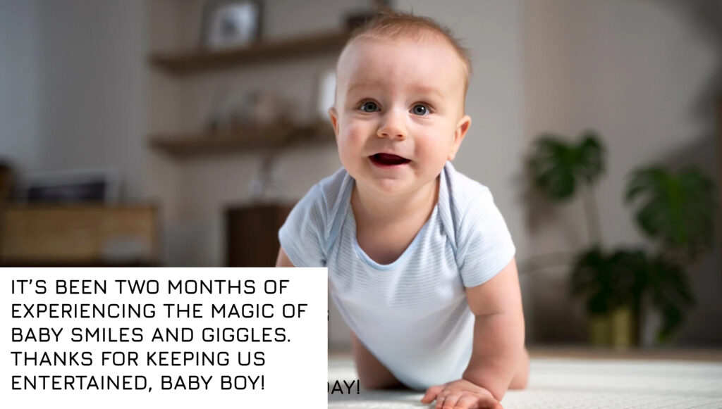Wishes for two month old baby boy