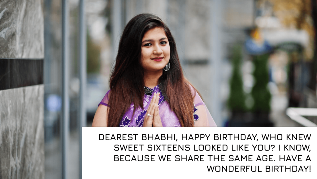 Birthday Wishes for Bhabhi in English