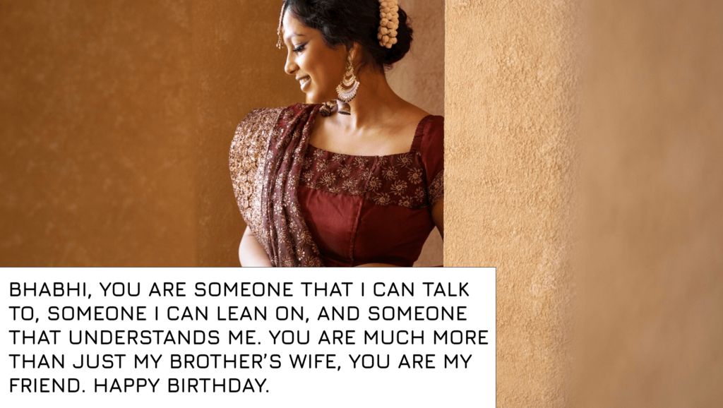 Birthday Wishes for Bhabhi in English