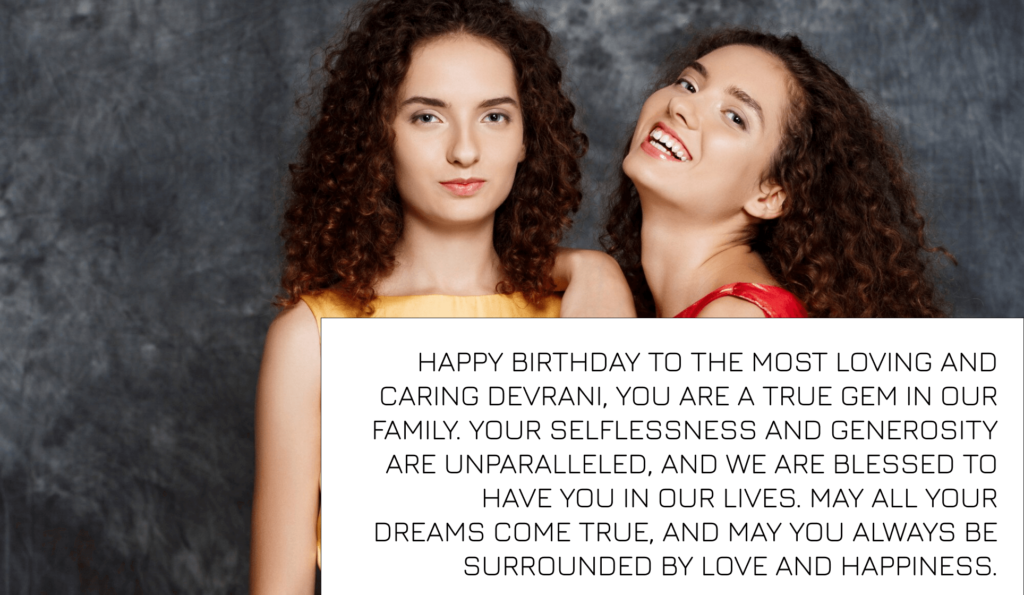 happy birthday line for devrani 