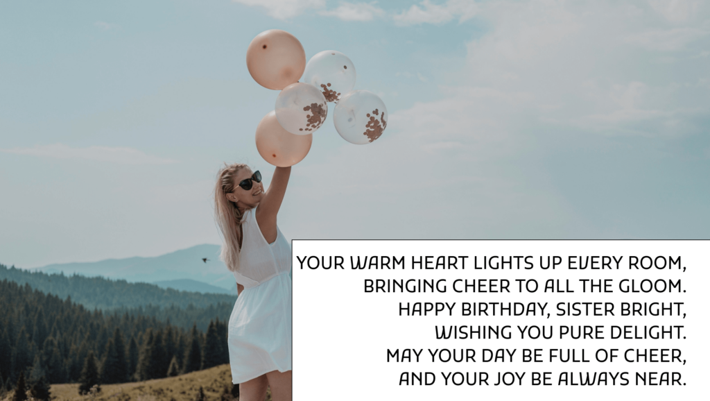 2024 Birthday Poems for Sister in Law