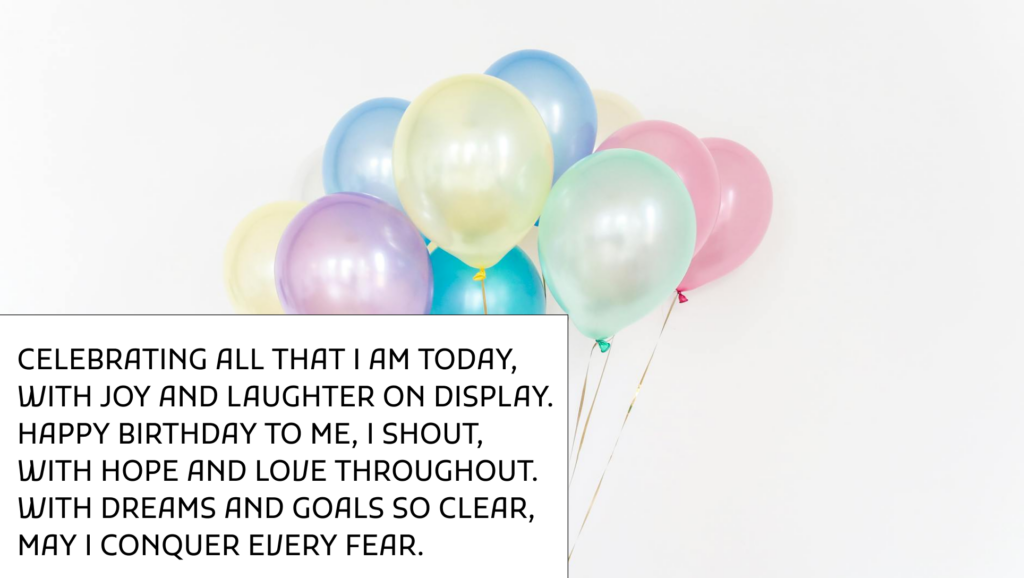 A Birthday Poem to Myself