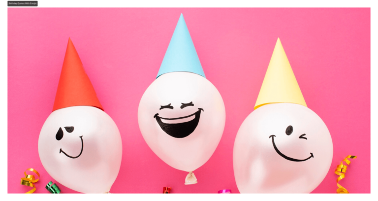 Birthday Quotes With Emojis