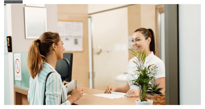 Birthday Wishes for Receptionist