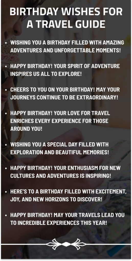 Travel Guide Birthday