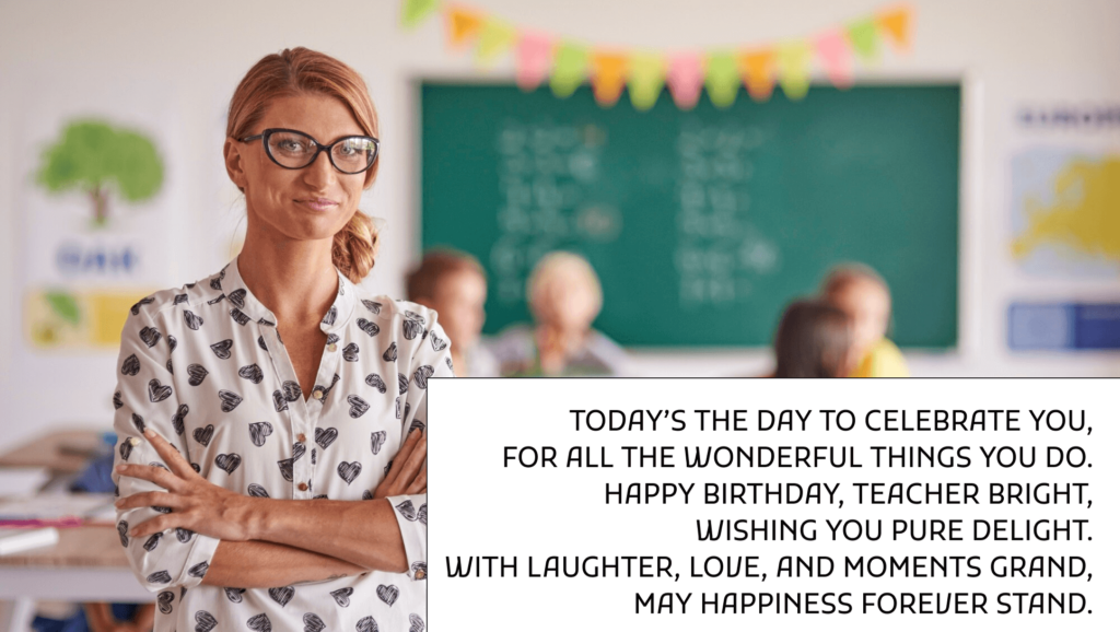 teacher birthday wish