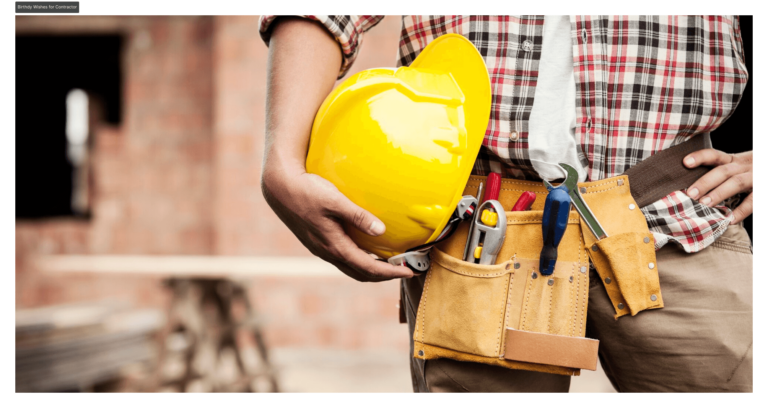 Birthdy Wishes for Contractor