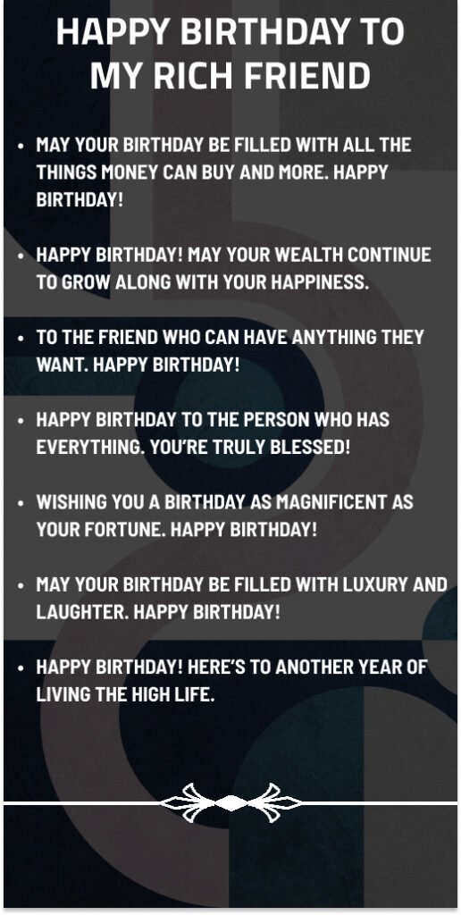 Top Happy Birthday To My Rich Friend Quotes 