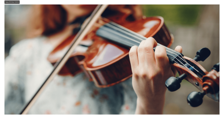 Happy Birthday Violinist