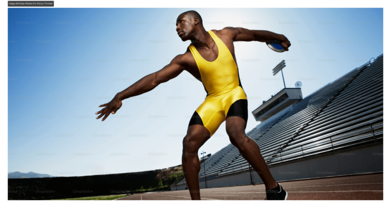 Happy Birthday Wishes For Discus Thrower